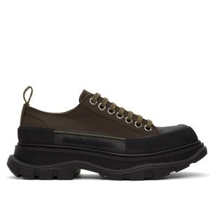 Alexander McQueen khaki tread slick low sneaker